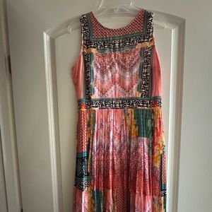 Anthropologie Bhanuni By Jyoti Alessandra Maxi Floral Dress Size 2P Beaded NWT